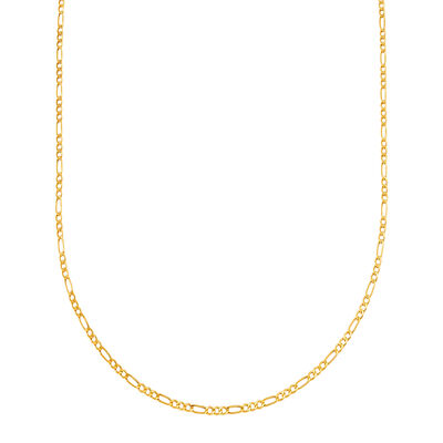 Figaro Link Chain in 14K Yellow Gold, 2.6mm, 20”