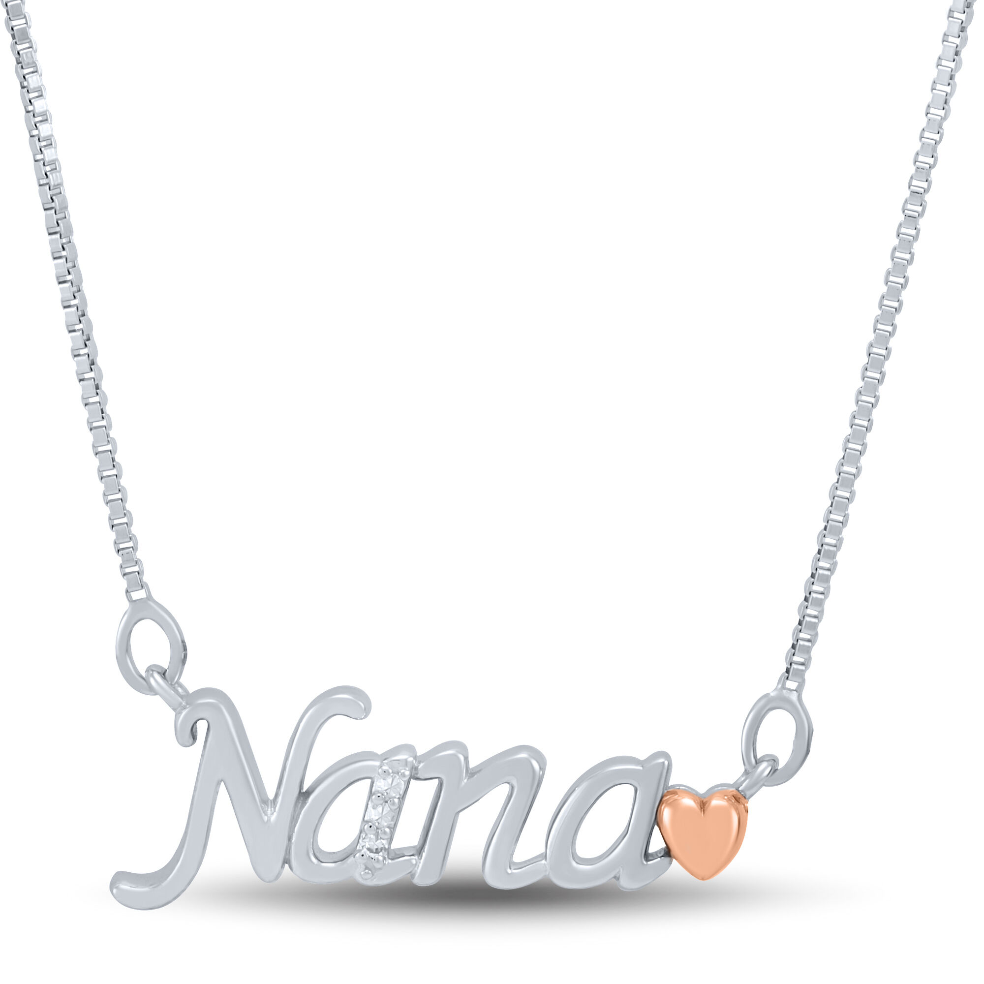 Moon & Back Silver Heart 'Nan' Pendant 18 Inch Necklace (2196376) | Argos  Price Tracker | pricehistory.co.uk