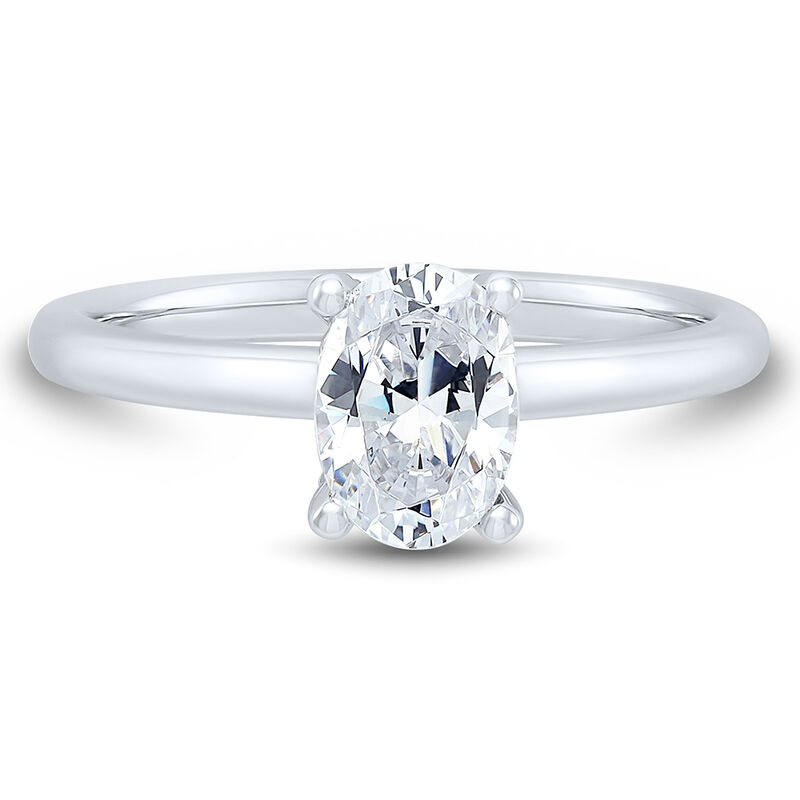 Lab Grown Diamond Limited Edition Oval Solitaire Engagement Ring in Platinum &#40;1 1/5 ct. tw.&#41;
