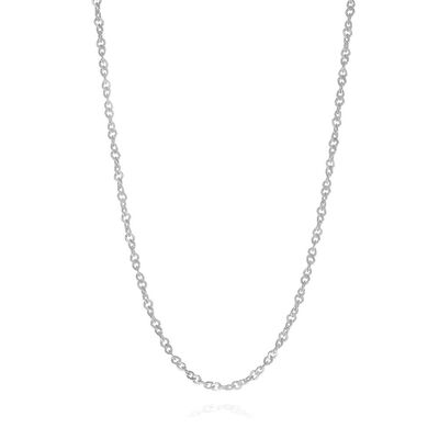 Adjustable Singapore Chain in 14K White Gold, 22