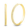 Lab Grown Diamond Hoop Earrings in Vermeil, 30MM &#40;1/2 ct. tw.&#41;