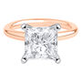 Lab Grown Diamond Princess-Cut Solitaire Engagement Ring