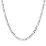 Figaro Chain in Sterling Silver, 20&quot;