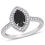 1 1/4 ct. tw. Black &amp; White Diamond Ring in 10K White Gold