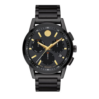 Men’s Museum Sport Watch in PVD-Plated Stainless Steel
