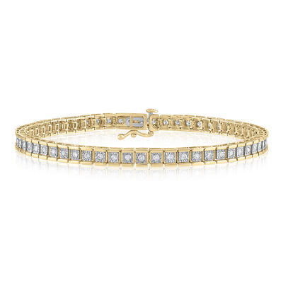 Diamond Bracelet in 10K Yellow Gold (7/8 ct. tw.)