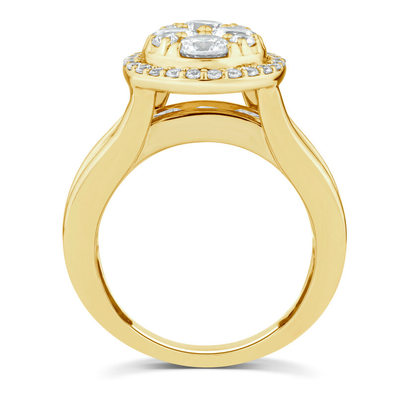 Lab Grown Diamond Composite PearShaped Engagement Ring