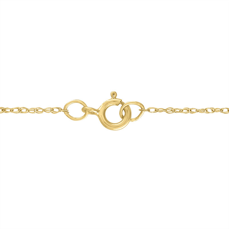 Double Row Bar Pendant with Diamond Accents in 14K Yellow Gold