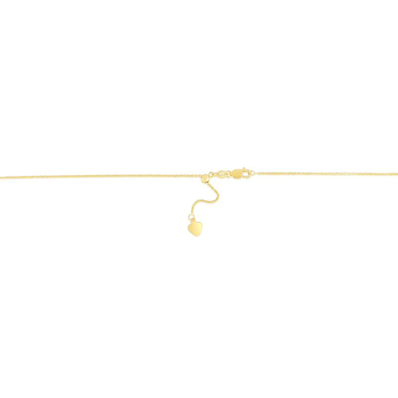 Adjustable Cable Chain in 10K Yellow Gold, 22&rdquo;
