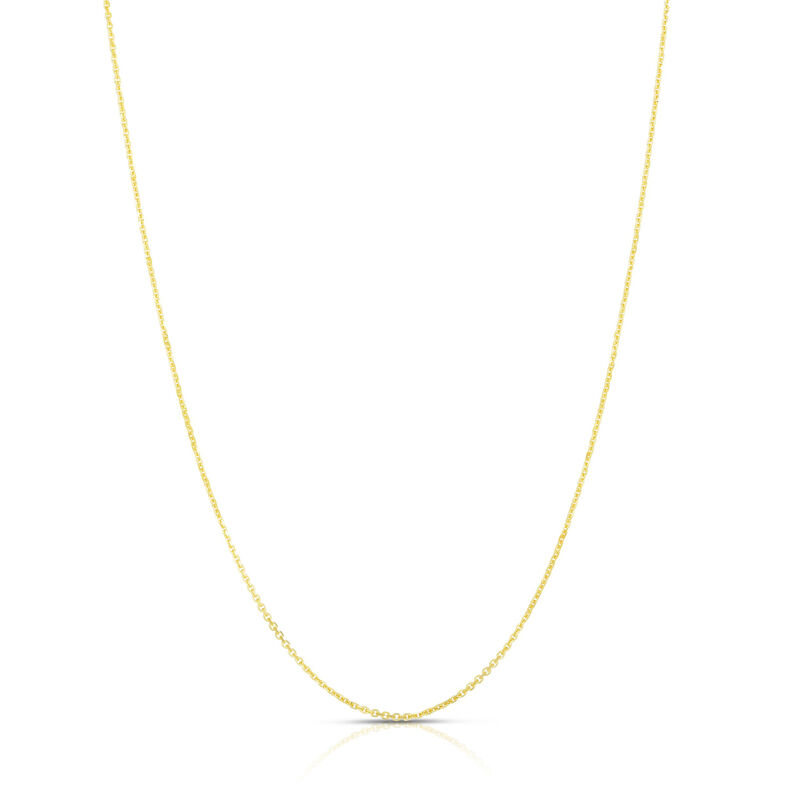 Adjustable Cable Chain in 10K Yellow Gold, 22&rdquo;