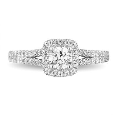 Enchanted Disney Cinderella 3/4 ct. tw. Diamond Engagement Ring in 14K White Gold