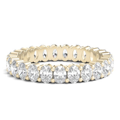 Lab Grown Oval Diamond Eternity Band in 14K Yellow Gold (2 ct. tw.)