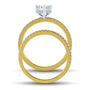 Pear-Shaped Multi-Diamond Engagement Ring Set in 10K Yellow &amp; White Gold &#40;1 ct. tw.&#41;