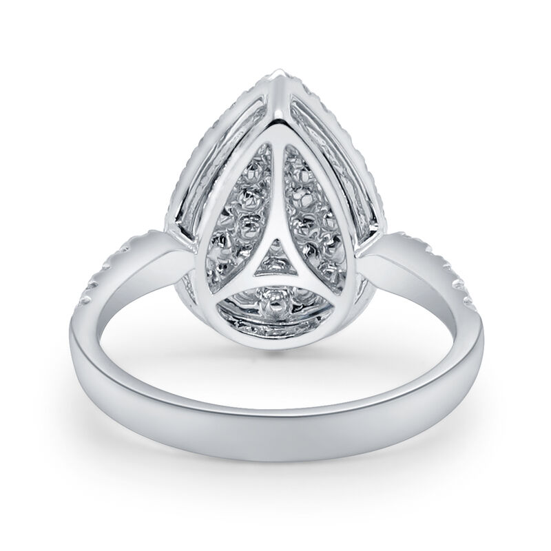 Yellow Diamond Pear-Shaped Ring in 14K White Gold &#40;7/8 ct. tw.&#41;