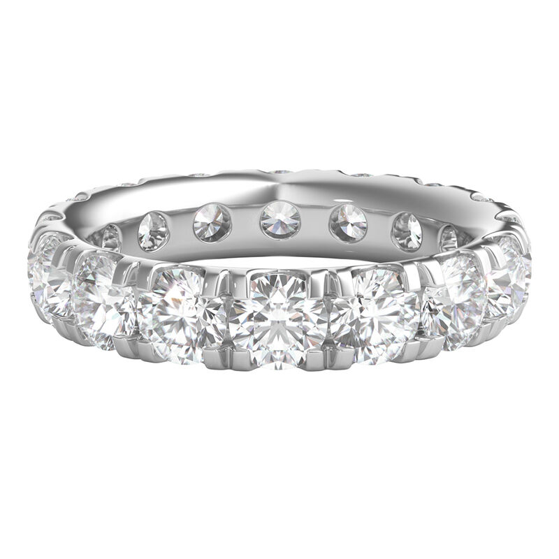 Lab Grown Diamond Wedding Band with Eternity Setting in 14K White Gold &#40;5 ct. tw.&#41;