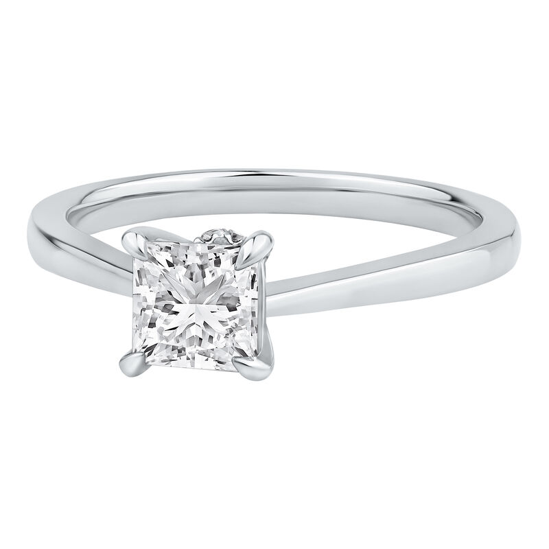 Lab Grown Diamond Solitaire Engagement Ring in Platinum