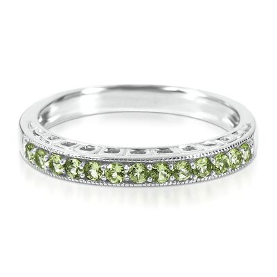 Peridot Stack Ring in Sterling Silver