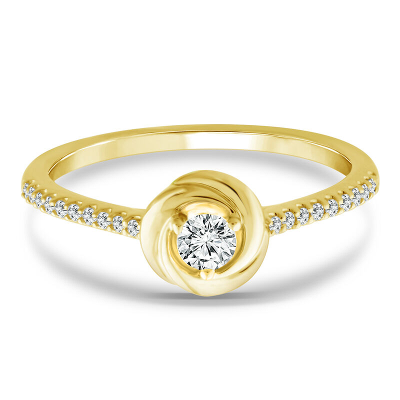 Diamond Promise Ring in 10K Yellow Gold &#40;1/4 ct. tw.&#41;