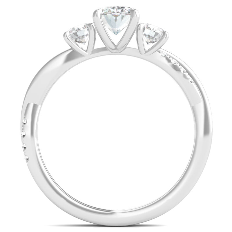 Oval-Shaped Diamond Engagement Ring in 14K White Gold &#40;1 3/4 ct. tw.&#41;