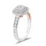 Enchanted Disney 5/8 ct. tw. Diamond Belle Engagement Ring in 14K White &amp; Rose Gold