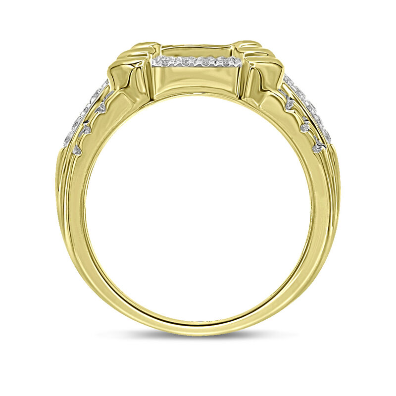 Men&#39;s 10k Yellow Gold Ring with Diamonds &#40;1 ct. tw.&#41;
