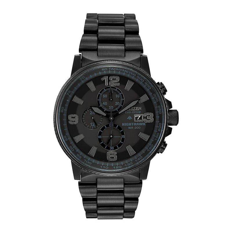 Promaster Nighthawk Men&rsquo;s Watch in Black Ion-Plated Stainless Steel
