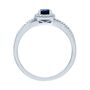 Sapphire &amp; Diamond Promise Ring in 10K White Gold