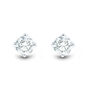 Lab Grown Diamond Round Stud Earrings In 14K White Gold &#40;1 ct. tw.&#41;