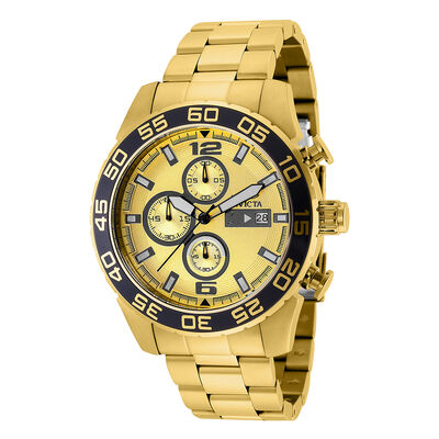 Men’s Specialty-Series Watch in Gold-Tone Stainless Steel