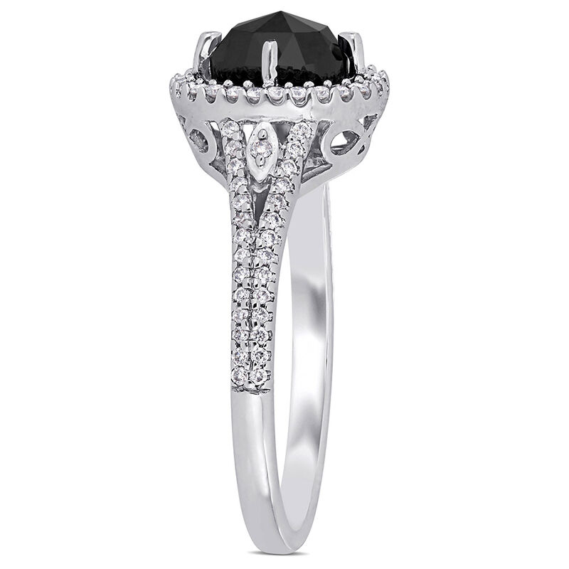 1 1/4 ct. tw. Black &amp; White Diamond Ring in 14K White Gold