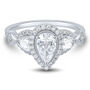 Lab Grown Diamond Engagement Ring in 10K White Gold &#40;1 1/2 ct. tw.&#41;