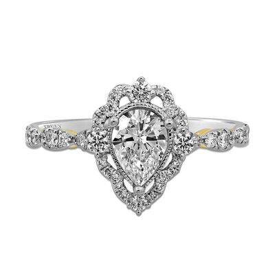 Fay Pear-Shaped Diamond Engagement Ring in 14k white gold (1 ct. tw.)