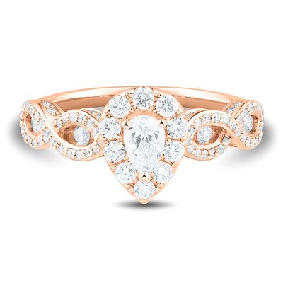 1 ct. tw. Diamond Engagement Ring in 14K Rose Gold