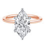 Lab Grown Diamond Solitaire Marquise Engagement Ring