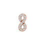 Single Stud Earring with Diamond Infinity Symbol in 10K Rose Gold