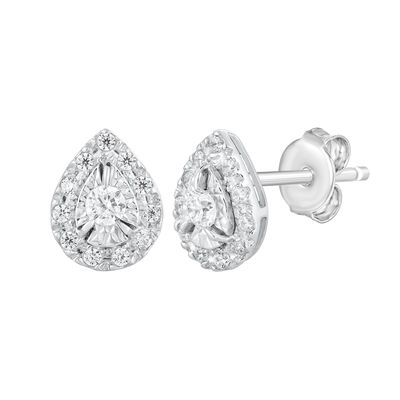 Diamond Pear-Shaped Earrings in 10K Gold (1/2 ct. tw.)