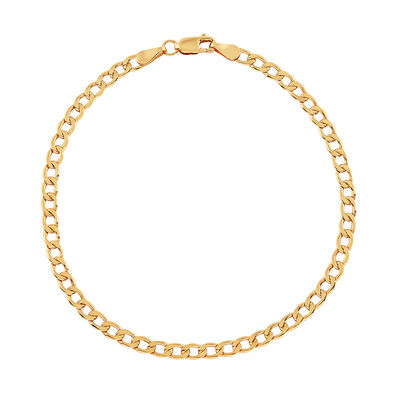 Curb Link Chain Bracelet in 14K Yellow Gold
