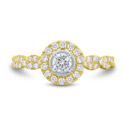 Round Diamond Engagement Ring in 10K Gold (1/2 ct. tw.)