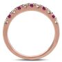 Ruby &amp; 1/4 ct. tw. Diamond Band in 10K Rose Gold