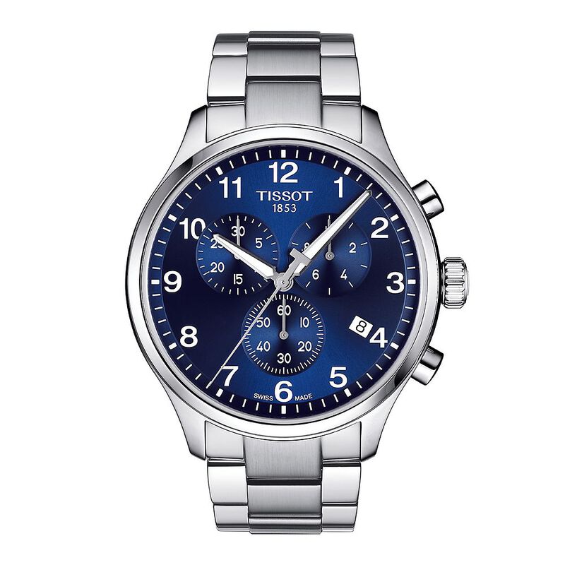 Chrono XL Classic Blue Men&rsquo;s Watch in Stainless Steel, 45mm