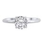 Lab Grown Diamond Solitaire Round Engagement Ring in 14K White Gold &#40;1 1/2 ct.&#41;