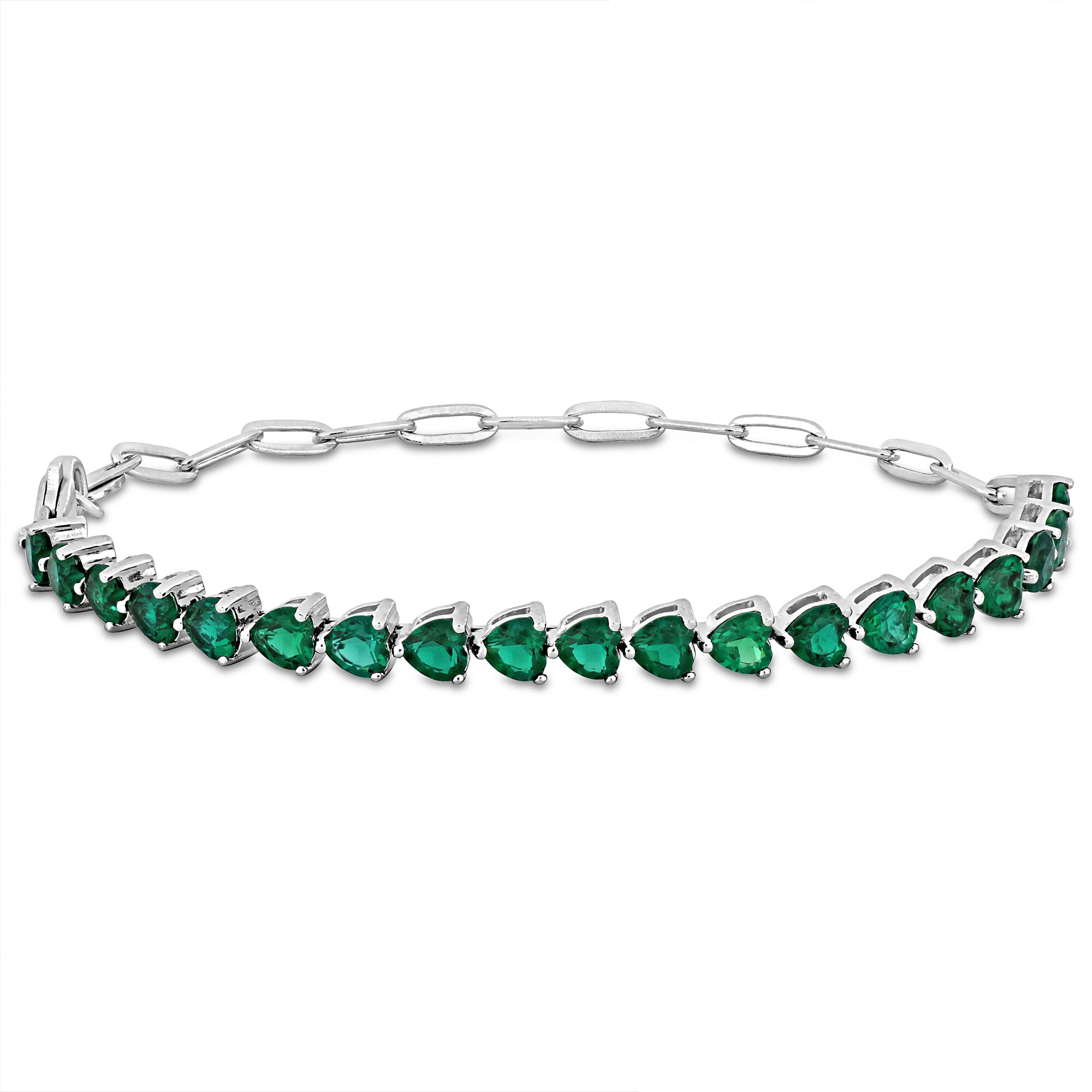 Emerald Bracelet in .925 Sterling Silver. - KSD 43070 – Kotawala Jewels