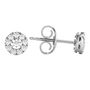Mirabela&amp;&#35;174; 1/4 ct. tw. Diamond Cluster Earrings in 10K White Gold