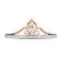 Aurora Morganite &amp; Diamond Tiara Ring in Sterling Silver &amp; 10K Rose Gold
