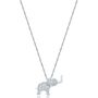 1/10 ct. tw. Diamond Elephant Pendant in Sterling Silver