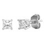 Diamond Princess-Cut Stud Earrings in 18K White Gold &#40;1/2 ct. tw.&#41;