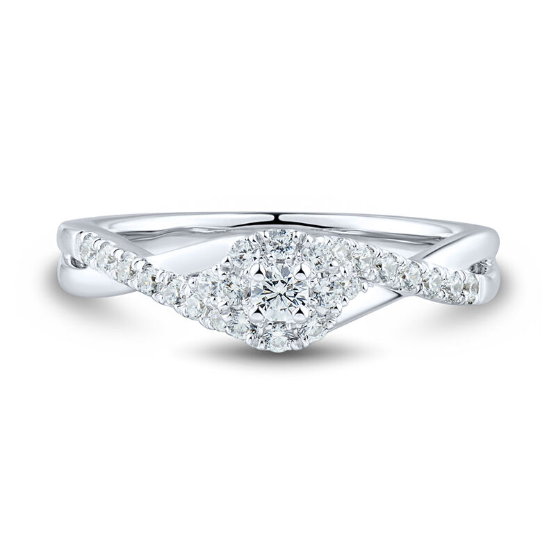 14k diamond promise ring Clearance
