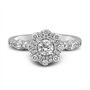Blythe Round Diamond Engagement Ring in 14K White Gold &#40;7/8 ct. tw.&#41;