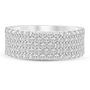Diamond Pave Multi-Row Anniversary Band in 14K Gold