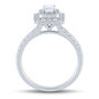 1 ct. tw. Diamond Emerald-Cut Double Halo Engagement Ring in 14K White Gold